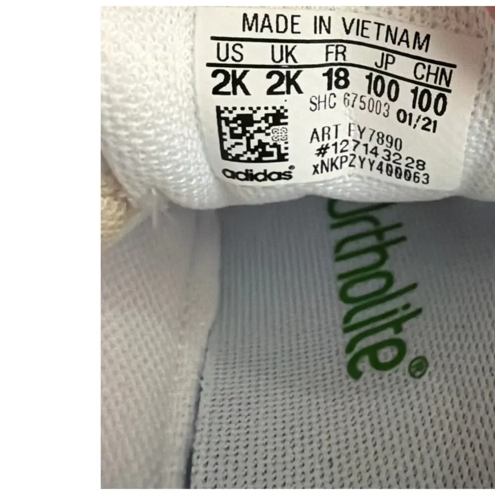 Adidas  FY7890 Stan Smith Crib Shoes White Infant Size 2